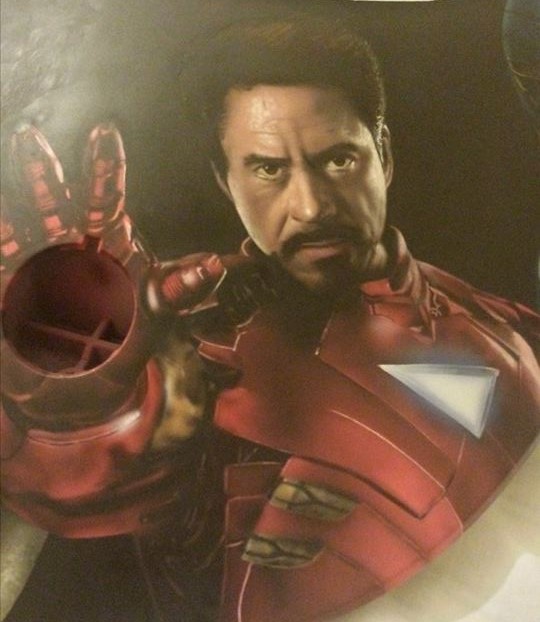 Airbrushed Painting of Iron Man on a Jet Ski